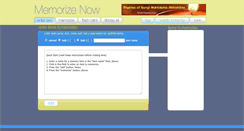 Desktop Screenshot of memorizenow.com